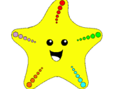 Dibuix Estrella de mar pintat per estrella