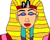Dibuix Tutankamon pintat per natxi