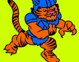 Dibuix Jugador tigre pintat per jonay