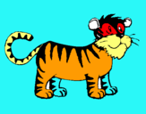 Dibuix Tigre pintat per JOAN DENUC