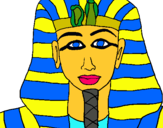 Dibuix Tutankamon pintat per clàudia25