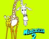 Dibuix Madagascar 2 Melman pintat per ARAN