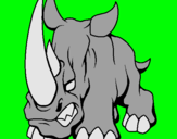 Dibuix Rinoceront II pintat per luis