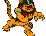 Dibuix Jugador tigre pintat per ferran
