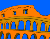 Dibuix Coliseu pintat per maria alba