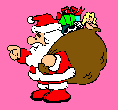 Pare Noel amb el sac de regals 