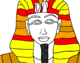 Dibuix Tutankamon pintat per indi jator