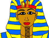Dibuix Tutankamon pintat per nikita bazuev