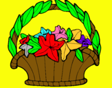Dibuix Cistell amb flors 4 pintat per Mireia*