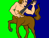 Dibuix Centaure pintat per arnau