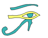 Dibuix Ull Horus pintat per Marta orte