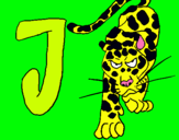 Dibuix Jaguar pintat per SUPERjúlia