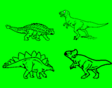 Dibuix Dinosauris de terra pintat per ANDREU GR