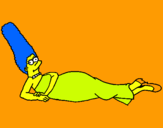 Dibuix Marge pintat per laura abel 9 anys