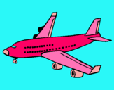 Dibuix Avió de passatgers  pintat per Andrea Rodriguez