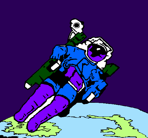Astronauta en l'espai