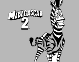 Dibuix Madagascar 2 Marty pintat per NAIA