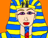 Dibuix Tutankamon pintat per marcos