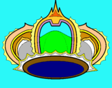 Dibuix Corona reial pintat per Txell