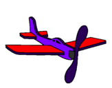 Dibuix Avió de cartro pintat per marc