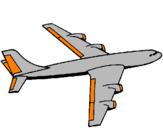 Dibuix Avió pintat per AITOR S
