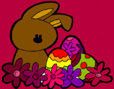 Dibuix Conillet de Pasqua pintat per mareta_11