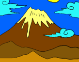 Dibuix Mont Fuji pintat per Anna W