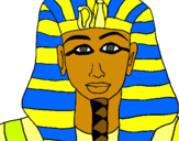 Dibuix Tutankamon pintat per JOAN MIQUEL