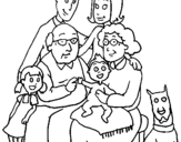 Dibuix Família pintat per Marc