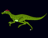 Dibuix Velociraptor  pintat per ivet trpat