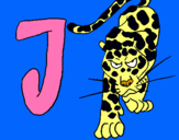 Dibuix Jaguar pintat per JÚLIA