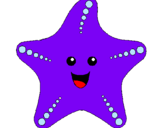 Dibuix Estrella de mar pintat per Alba