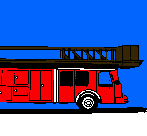 Camió de bombers amb escala 