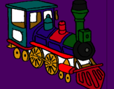 Dibuix Tren pintat per oriol rodriguez