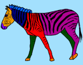 Dibuix Zebra pintat per oczwtrtygtfffo0`k ug