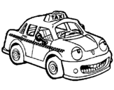 Dibuix Herbie taxista pintat per Joan