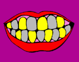 Dibuix Boca i dents pintat per ivan