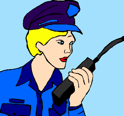 Policia amb el walkie
