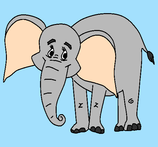Elefant feliç