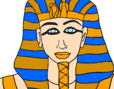Dibuix Tutankamon pintat per NIL