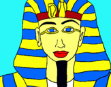 Dibuix Tutankamon pintat per edgar