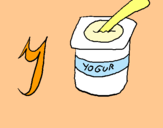Dibuix Iogurt pintat per aroleta