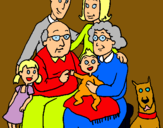 Dibuix Família pintat per eric