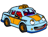 Dibuix Herbie taxista pintat per NURIA