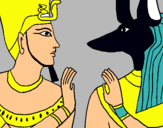 Dibuix Ramsès i Anubis pintat per jkuijhgjh1000000000000000