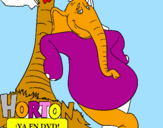 Dibuix Horton pintat per                  m  nmbnj