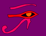 Dibuix Ull Horus pintat per Herika V.C