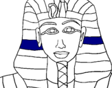 Dibuix Tutankamon pintat per daniel soler