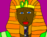 Dibuix Tutankamon pintat per samuel