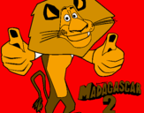 Dibuix Madagascar 2 Alex pintat per julia  carreras  bisbal,